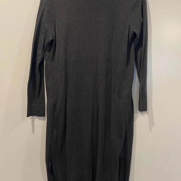 Vince Camuto Women's Small Gray Long Duster Button Front‎ Cardigan Sweater (160) - Picture 3 of 4